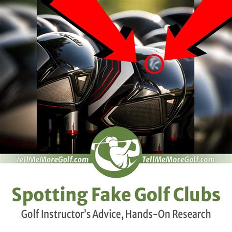 how to spot a fake golf club